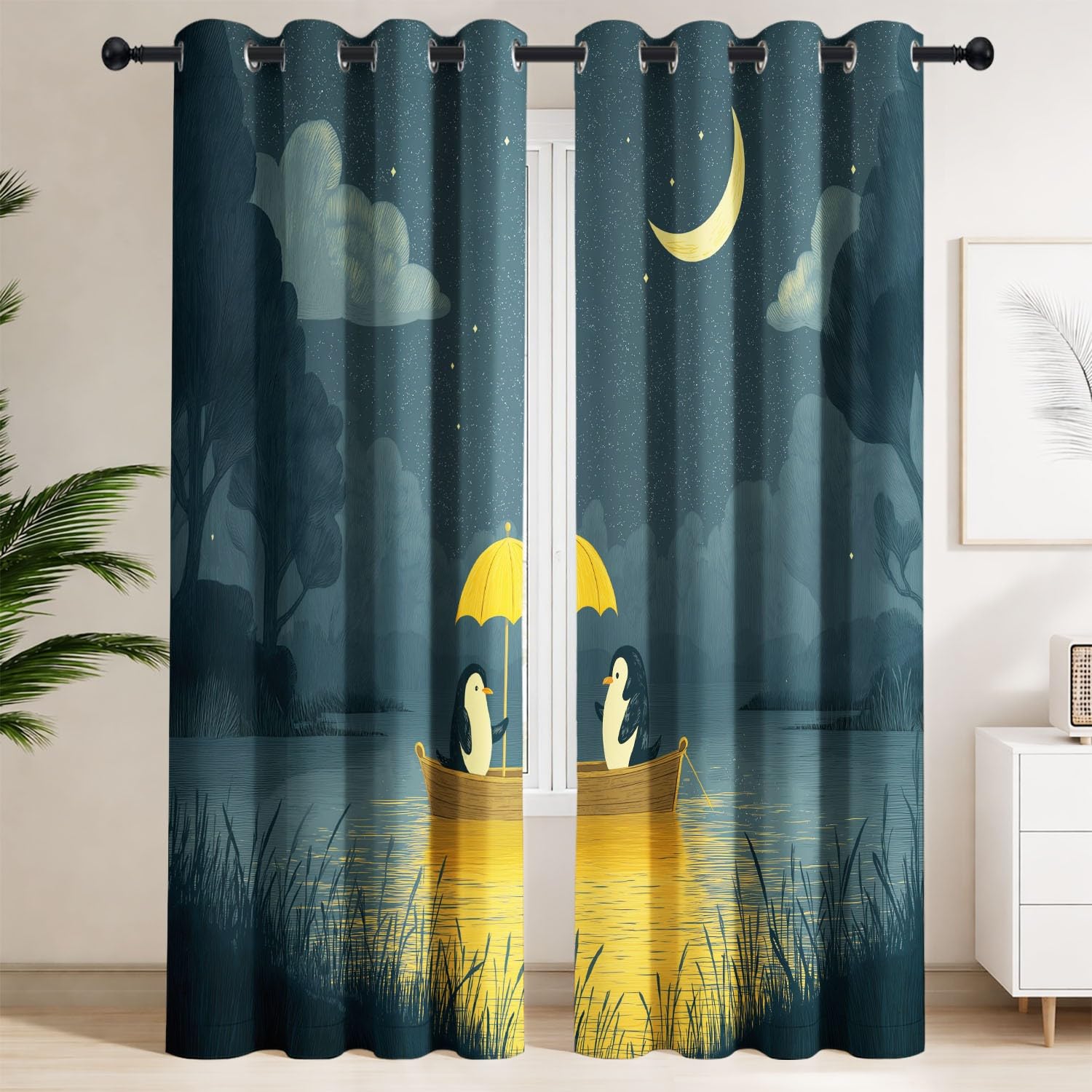 Rideau mignon animaux pour chambre d'enfant et espace de jeu