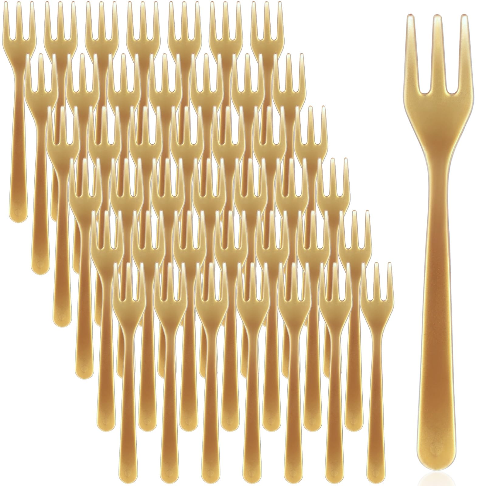 Skylety 500 Pcs Mini Plastic Forks for Appetizers, 3.7"(Clear) — Amazon image 8