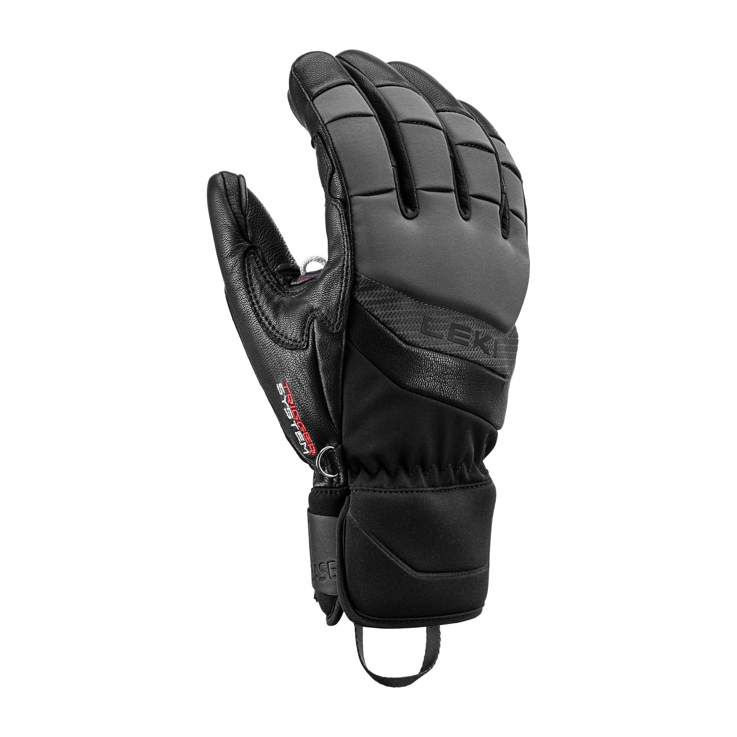 LEKI Griffin Base 3D - Guantes para Hombre, Color Negro y Grafito, Talla 9