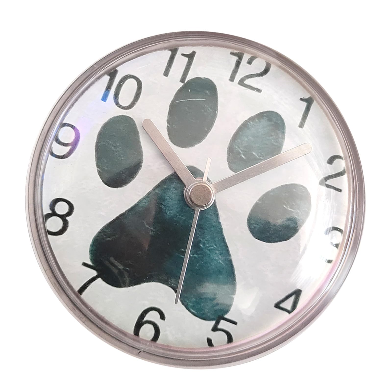 Msioytog Silents Waterproof Bathroom Clock, Shower Clock, Wall, Silents None Ticking Battery Operated, Suction Cup Wall Suction Cup