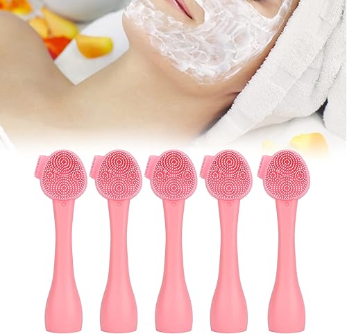 Miniatura 3 de Cepillo de limpieza facial de poros, limpiador de masaje facial de silicona seguro, eliminación de círculos oscuros, suavizado de arrugas para