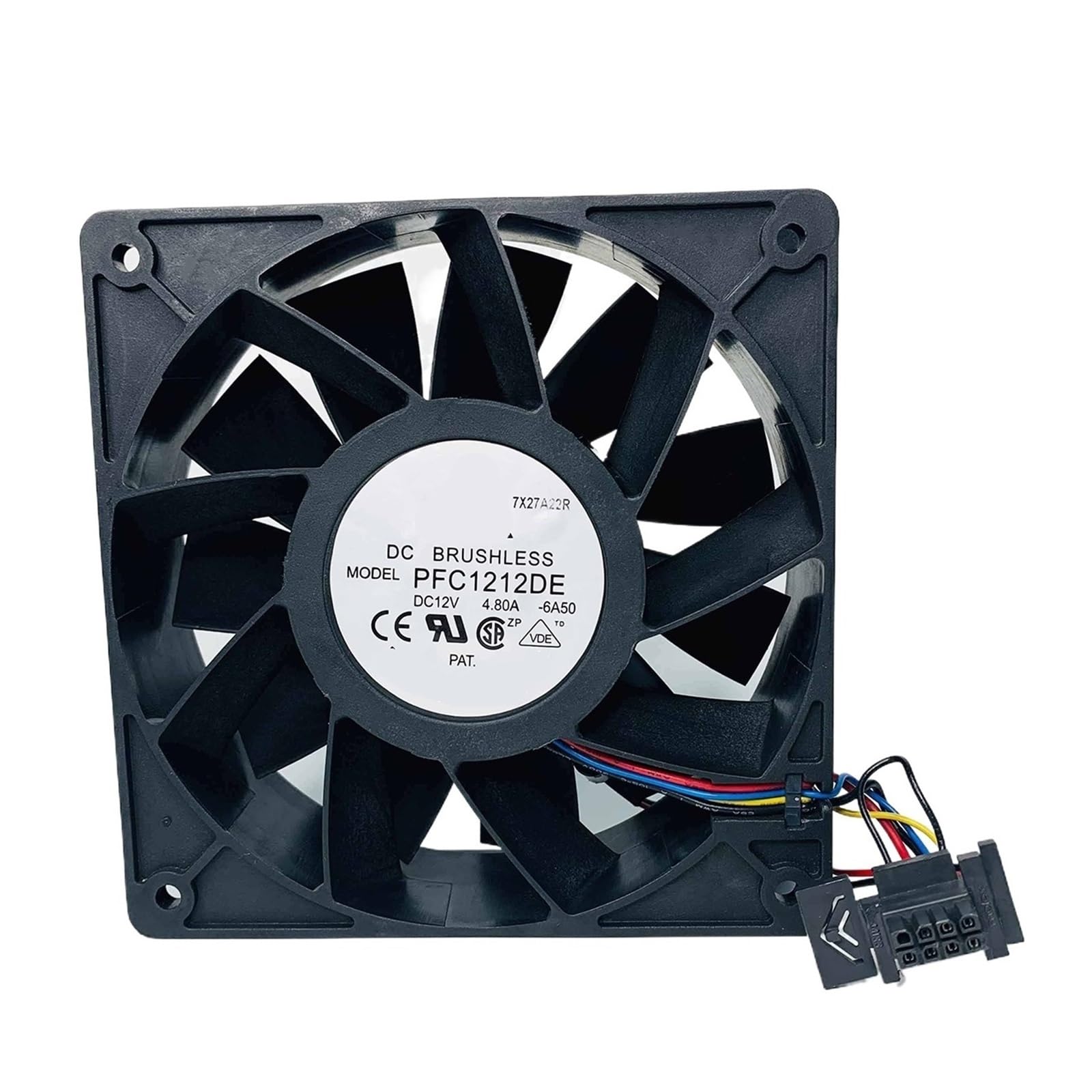 QNEZIQTMH 7000RPM 120mm X 38mm PFC1212DE Cooling Fan 120x120x38mm 12v 12038 120mm 4.80A