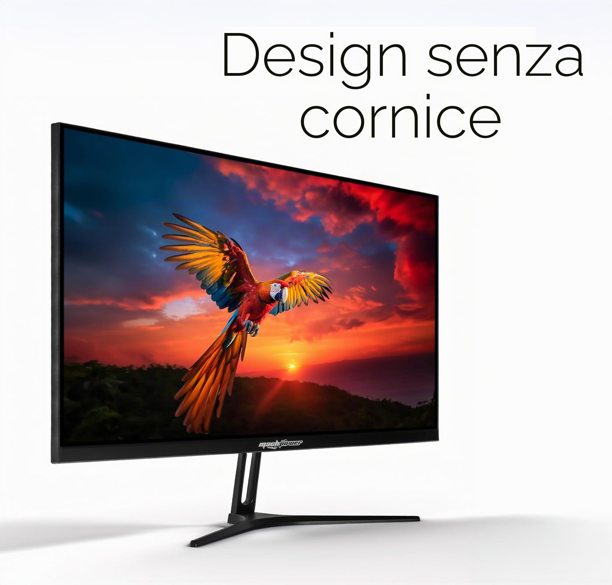 Monitor LED 23.8" IPS Full HD 1080p, 75Hz, Low Blue Light, Angolo di Visione 178°, Design Ultra Sottile per Casa, Ufficio e Multimedia (EB-FM24MIPS)