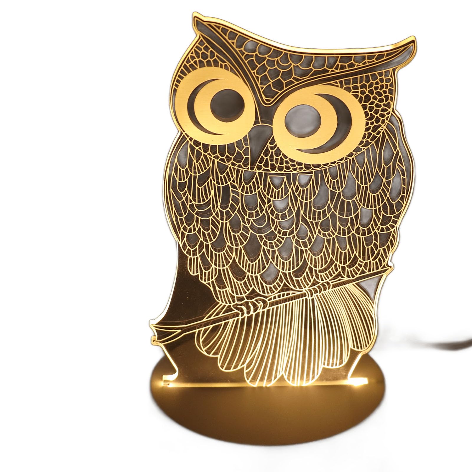 Amazon.co.jp: デスクトップ装飾ライト、プラスチック DC5V 3D