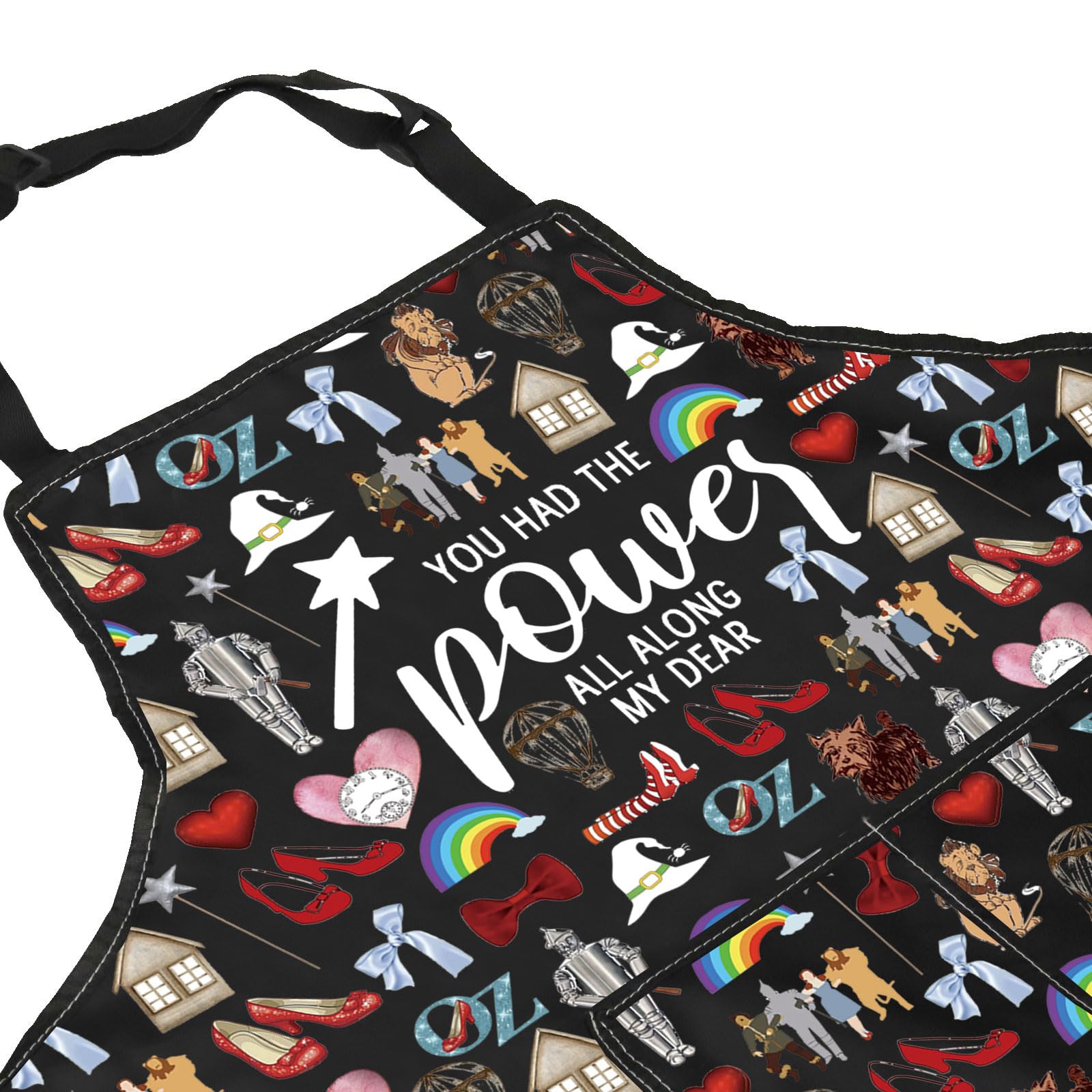 ZJXHPO Wizard TV Show Kitchen Apron You Had The Power All Along My Dear Apron OZ Kitchen Decor Wizard Housewarming Gift (The Power Apron)