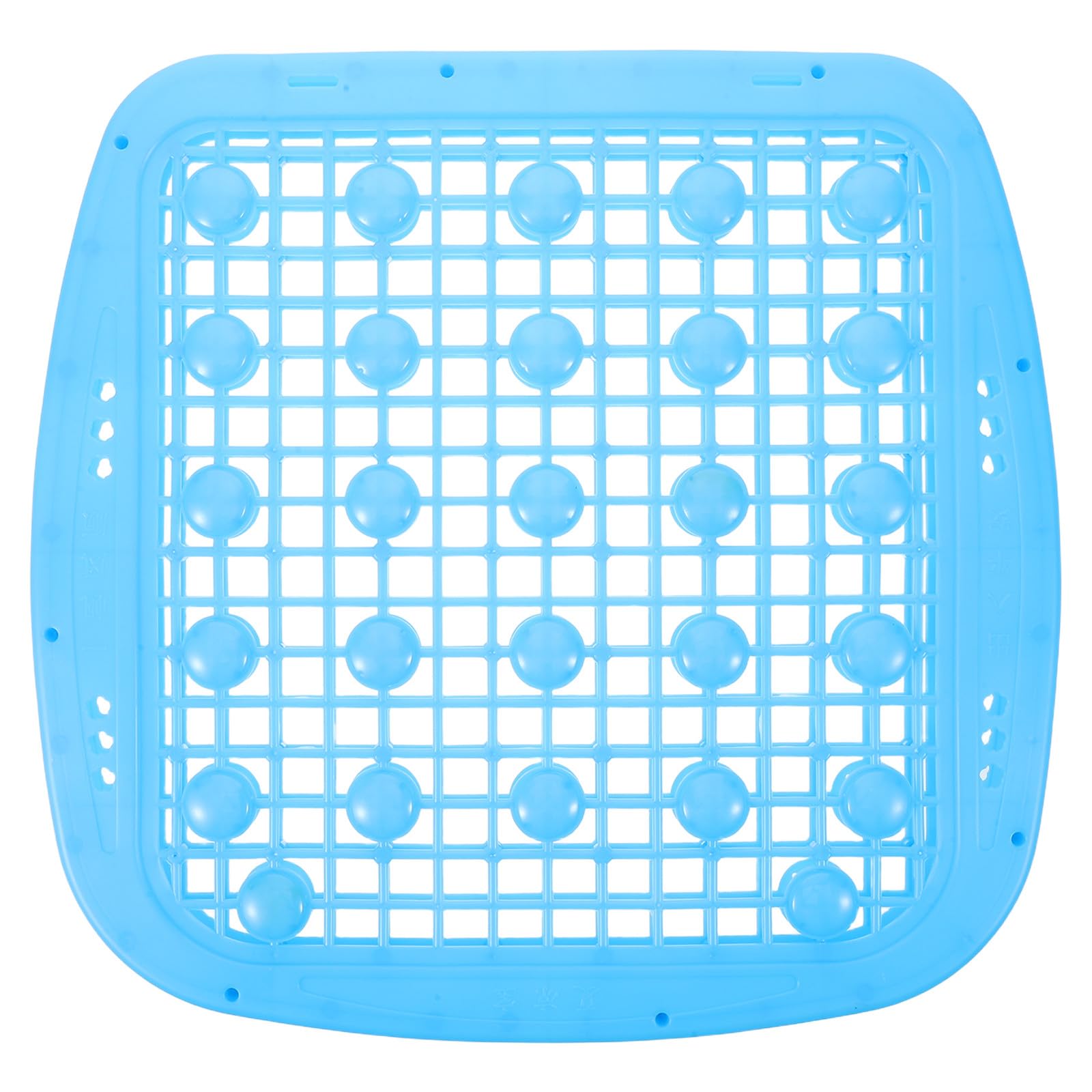 Cojín para Asiento de montacargas: Transpirable y ventilado, con Doble Capa de Bolas de Masaje, diseño Hueco de 40 x 39 cm, Ideal para excavadoras de Camiones.