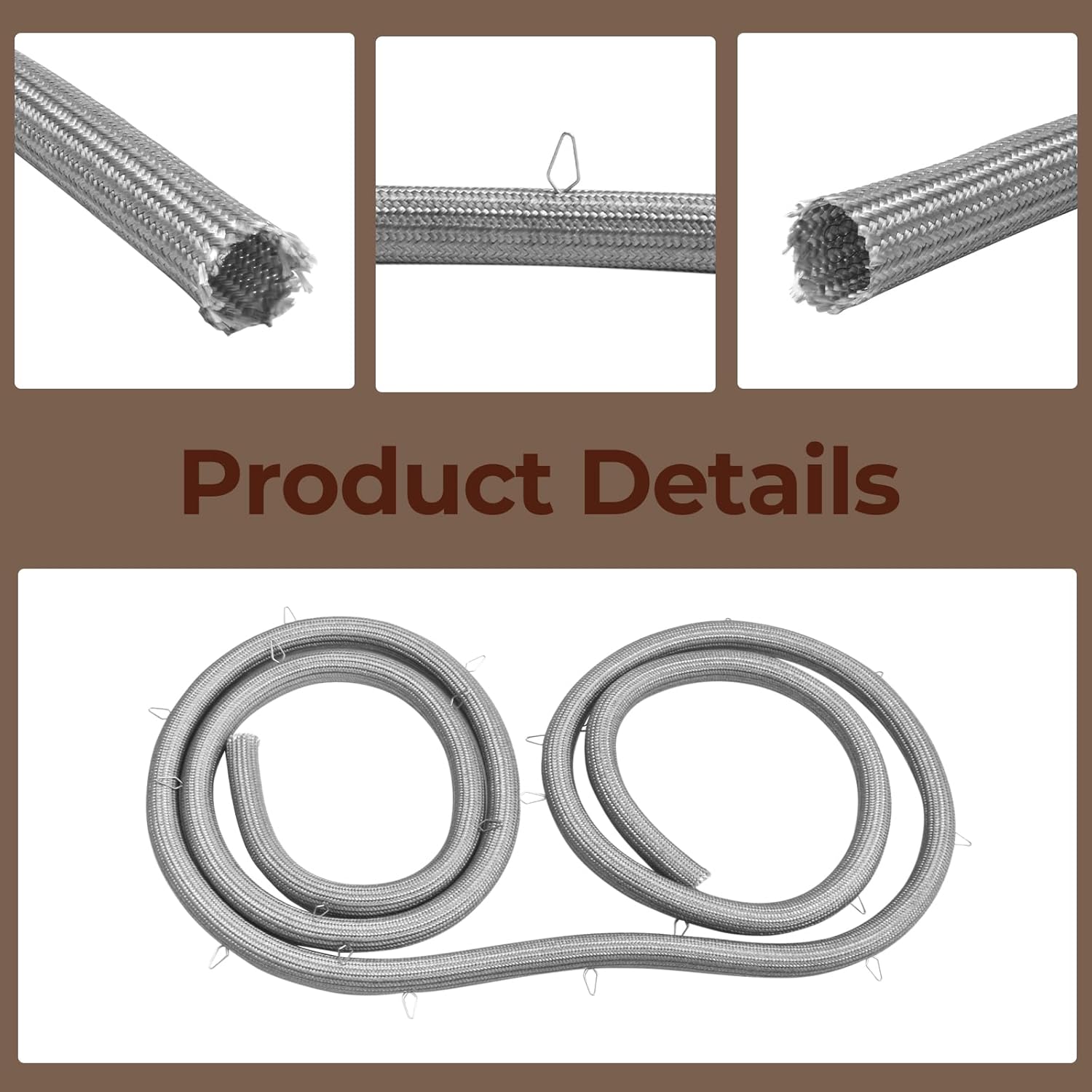 WB41T10003 Range Oven Door Gasket (Includes 23 Mounting Clips) Replaces 963464 AH754417 EA754417 PS754417 Compatible with Some GE Electric Range Oven