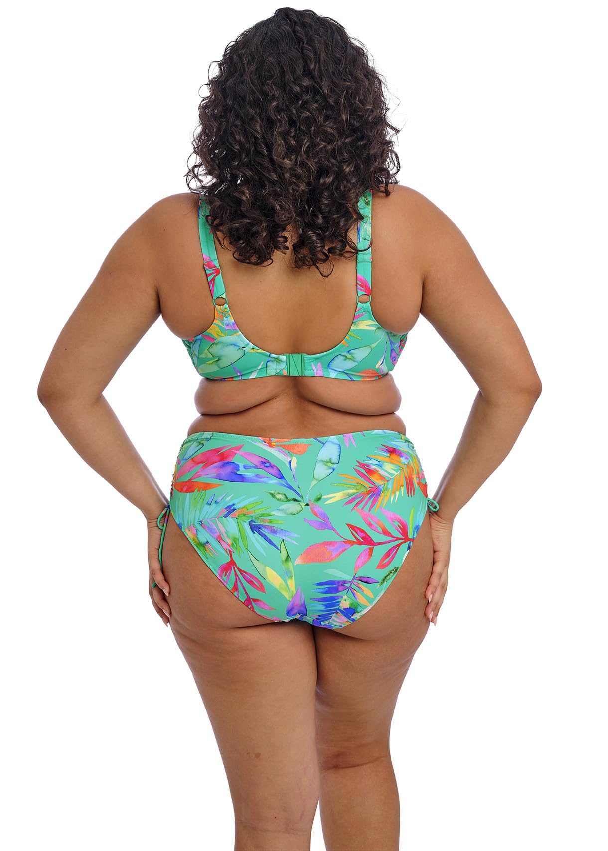 Elomi Damskie majtki bikini Toyama Tides regulowane, Jadeit, 22 Plus