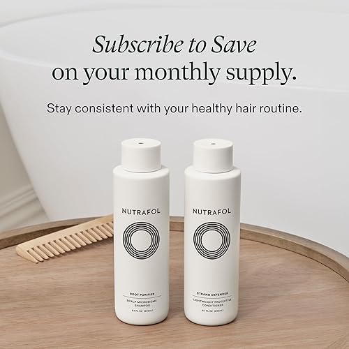 Miniatura 7 de Nutrafol Champú, limpia e hidrata el cabello y el cuero cabelludo, mejora el volumen, la fuerza y la textura del cabello, formulado por médicos para