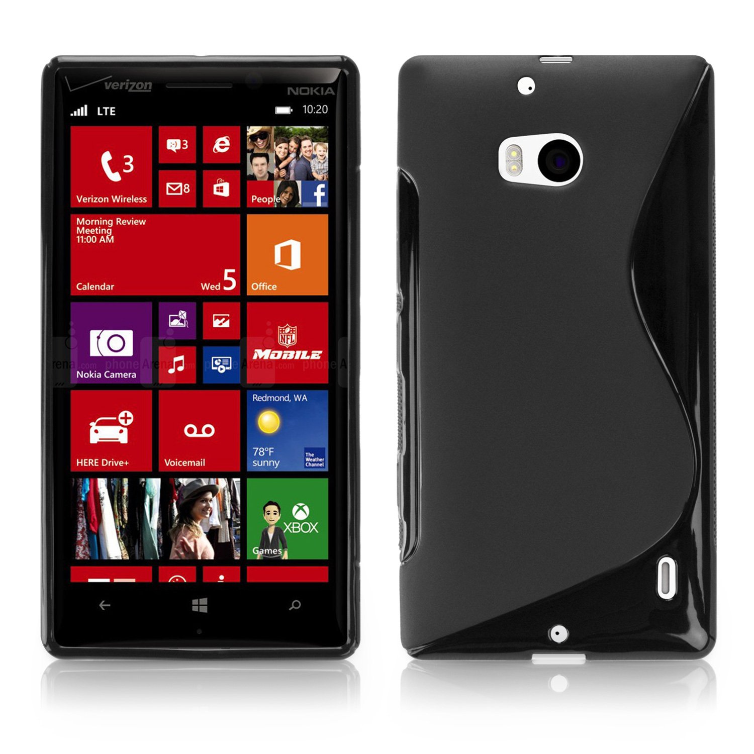 BoxWave Case Compatible with Nokia Lumia Icon (Case by BoxWave) - DuoSuit, Ultra Durable TPU Case w/Shock Absorbing Corners for Nokia Lumia Icon - Jet Black