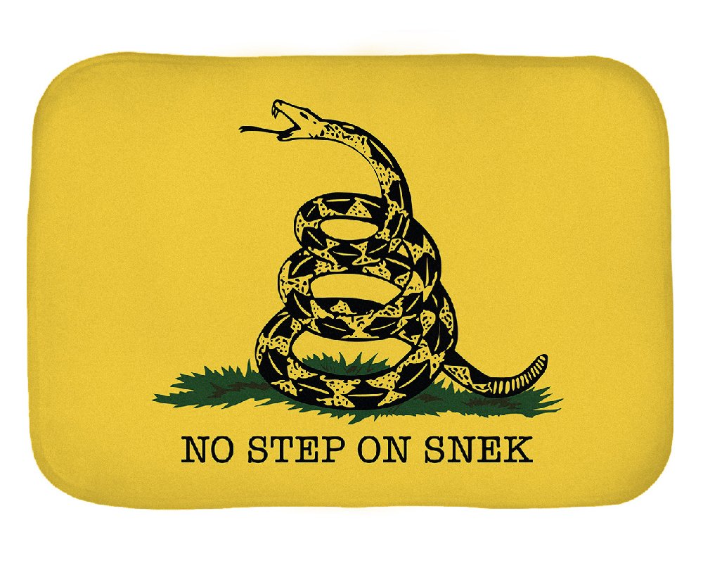 Dwelling in Fantasy No Step On Snek Bathmat (17in x 24in)