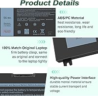 Vista 3 de DMKAOLLK Batería de portátil de 56 WH 33 YDH para Dell Inspiron 17 7000 7778 7779 7786 7773 15 7577 G3 3579 3779 G5 5587 G7 7588 Latitude 13 3380 14