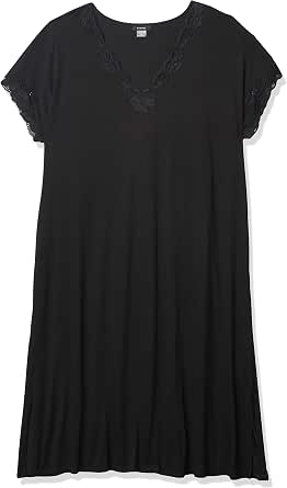 Natori Pigiama Zen Floreale Donna – A Maniche Corte, In Modal, Taglia M, Colore Nero