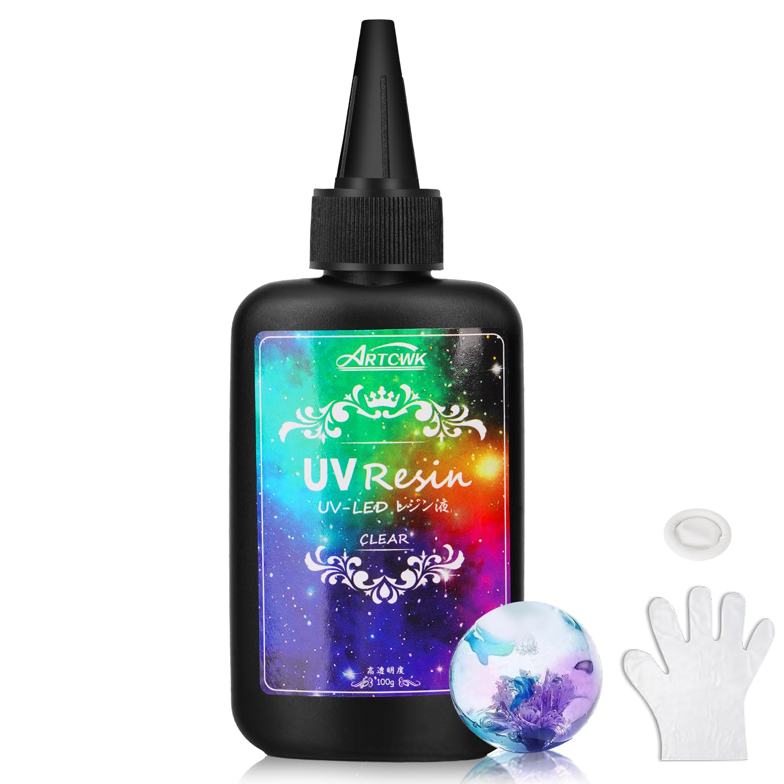 Amazon | ArtCWK UVレジン液 レジン液 UV/LED対応 大容量 詰替用 高い