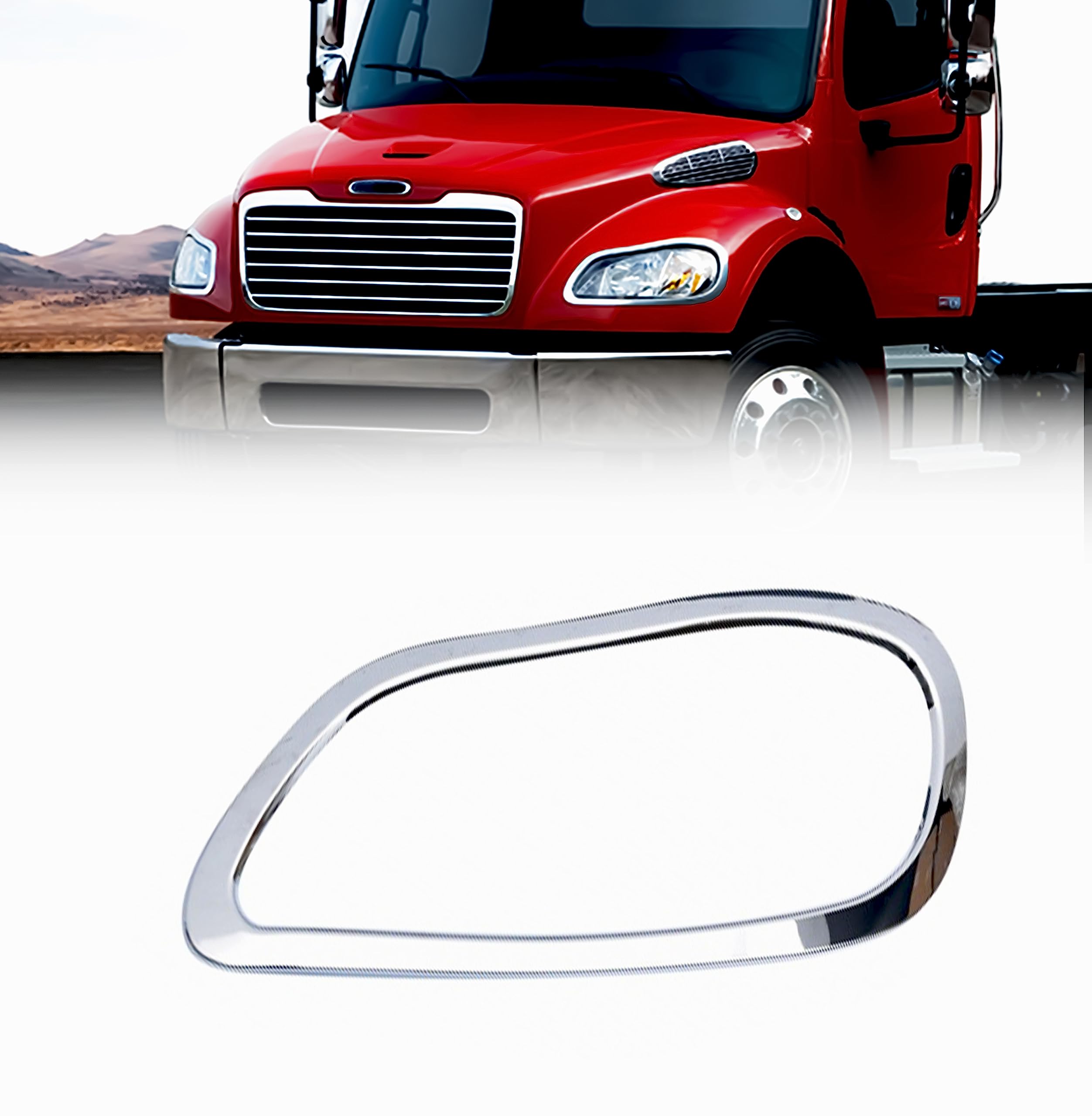 Amazon.com: Torque Driver Side Chrome Headlight Bezel Replacement 