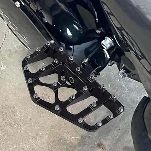 Miniatura 7 de HCmotorku Estribos para motocicleta MX anchos para fuera de carretera CNC para pasajeros, estribos traseros, estribos de piso para Harley Touring,
