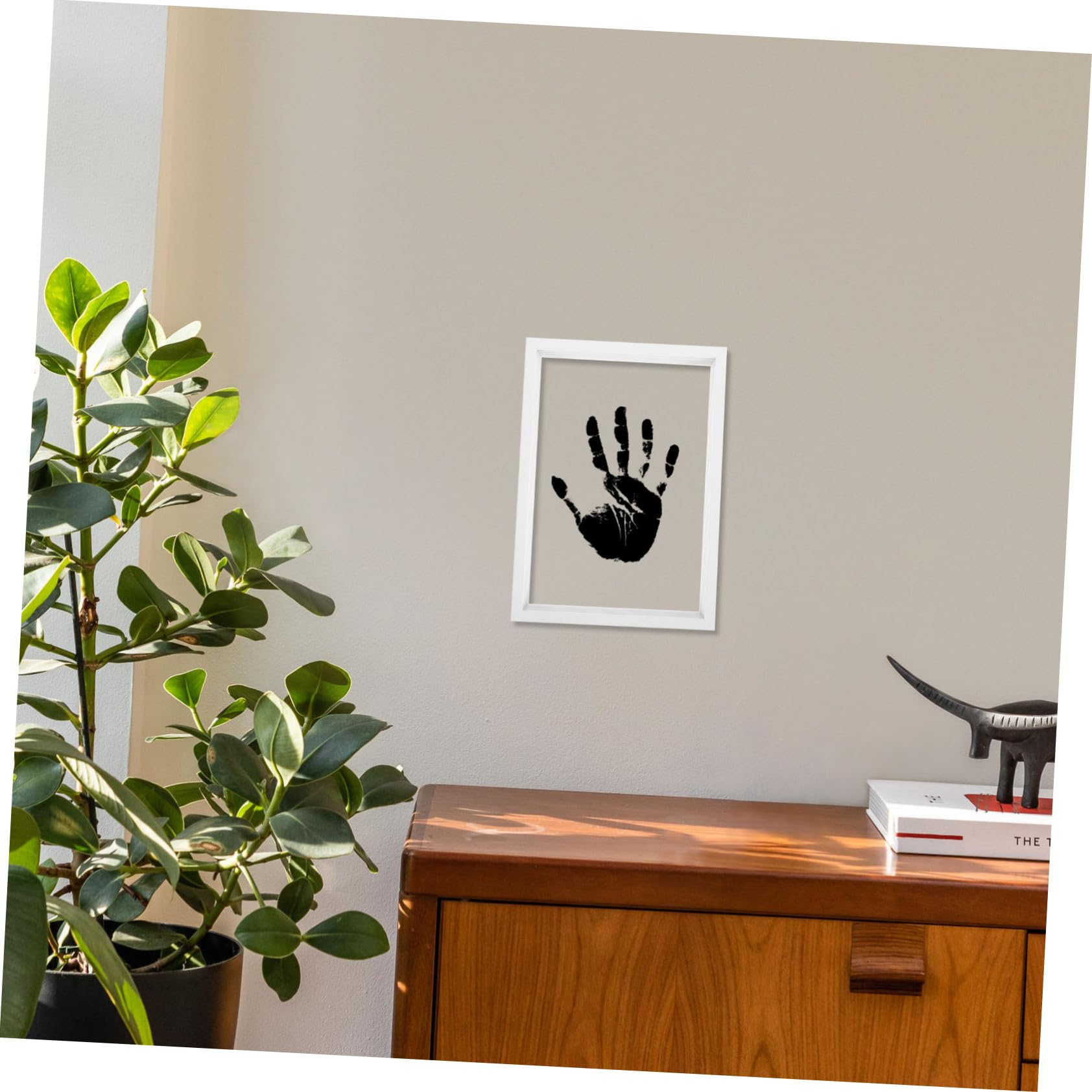 Marco de Madera para Impresiones de Manos Familiar DIY Decoración para Mesa o Pared Obsequio Personalizado