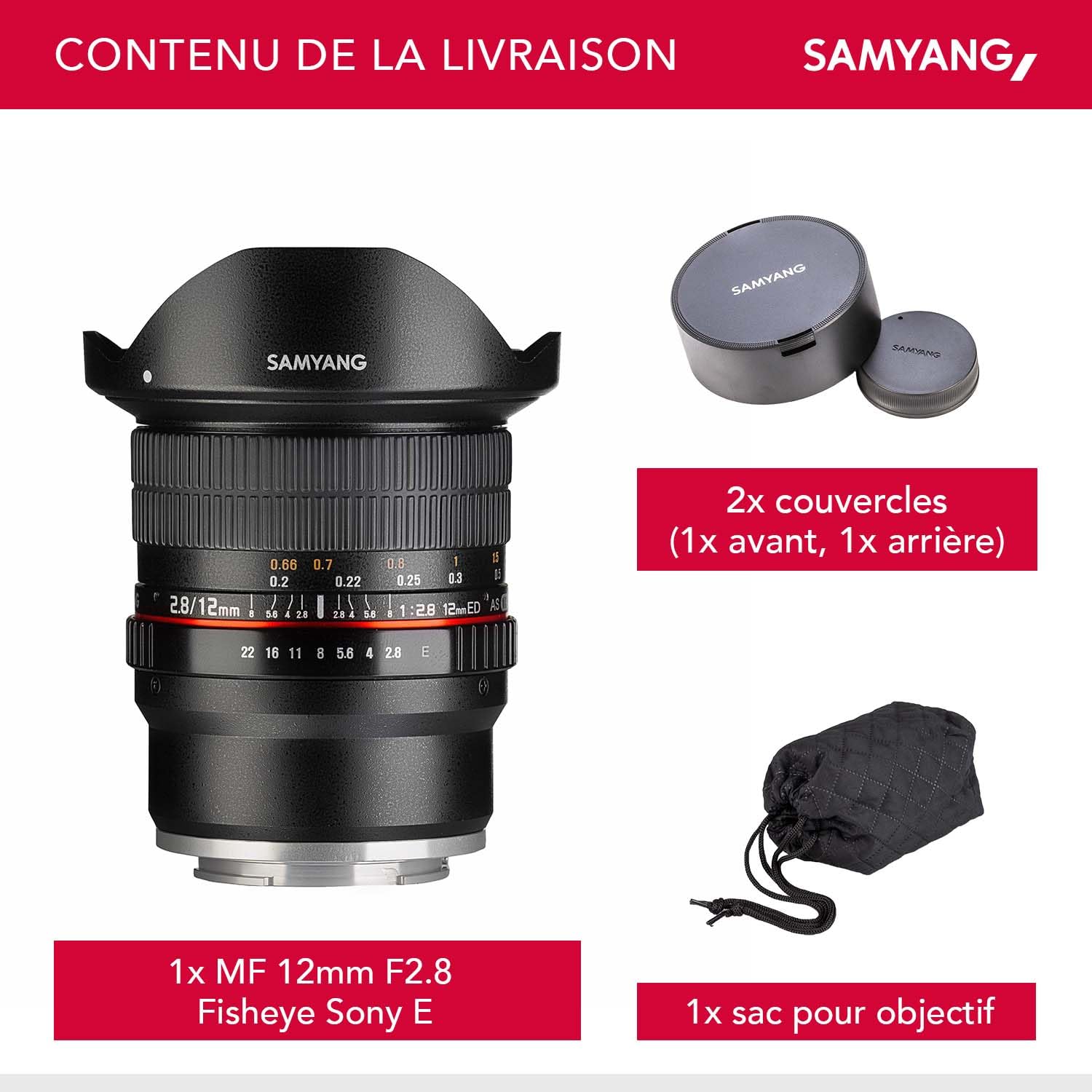 Objectif Fisheye Ultra Super HD Pour Sony SAL-50M28 – Panoramique, Auto/manuel