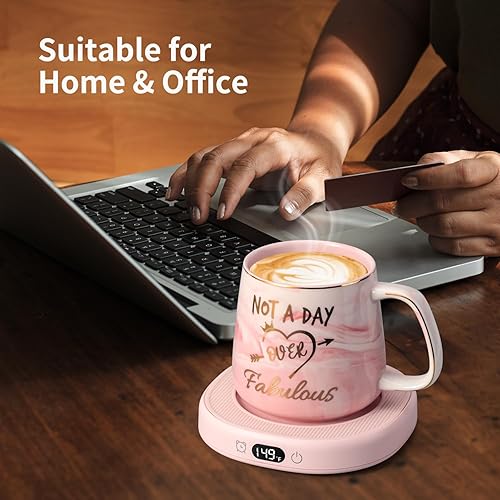 Miniatura 29 de Juego de tazas de café con 3 ajustes de temperatura, apagado automático de 8 horas