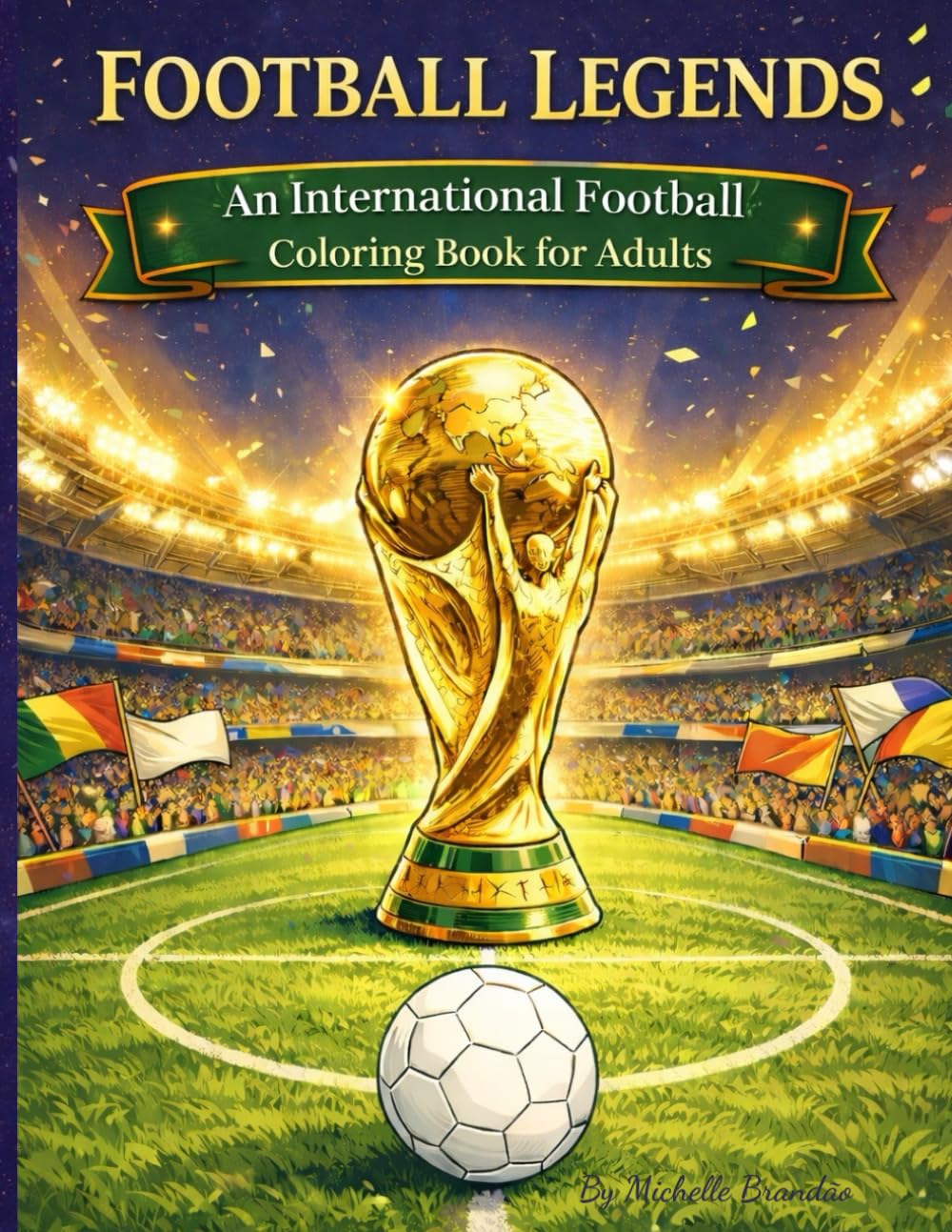 Football Legends: An International Football Coloring Book for Adults