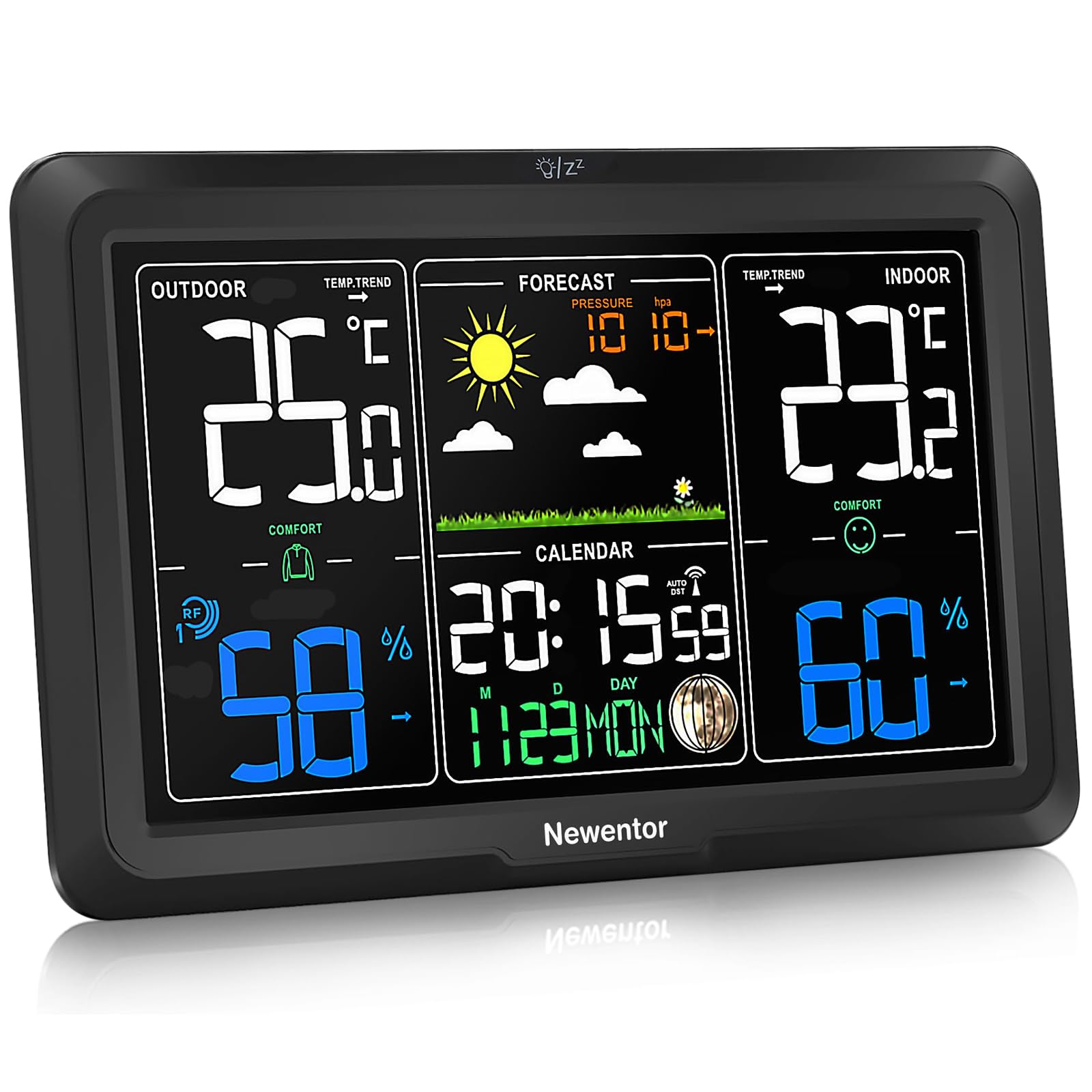 Newentor Weather Station Wireless Indoor Outdoor, Indoor Outdoor