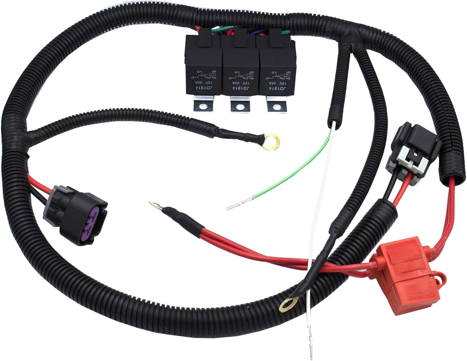 Woopeey Electric Dual Fan Upgrade Wiring Harness Fit for GM