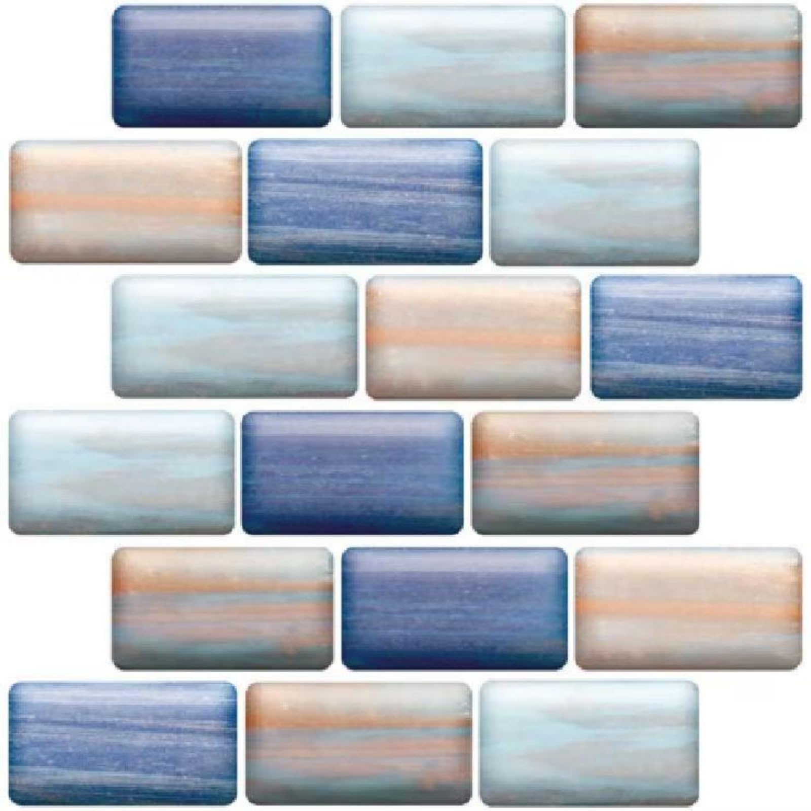 Panneaux muraux 3D fausse brique adhésive étanche 5pcs