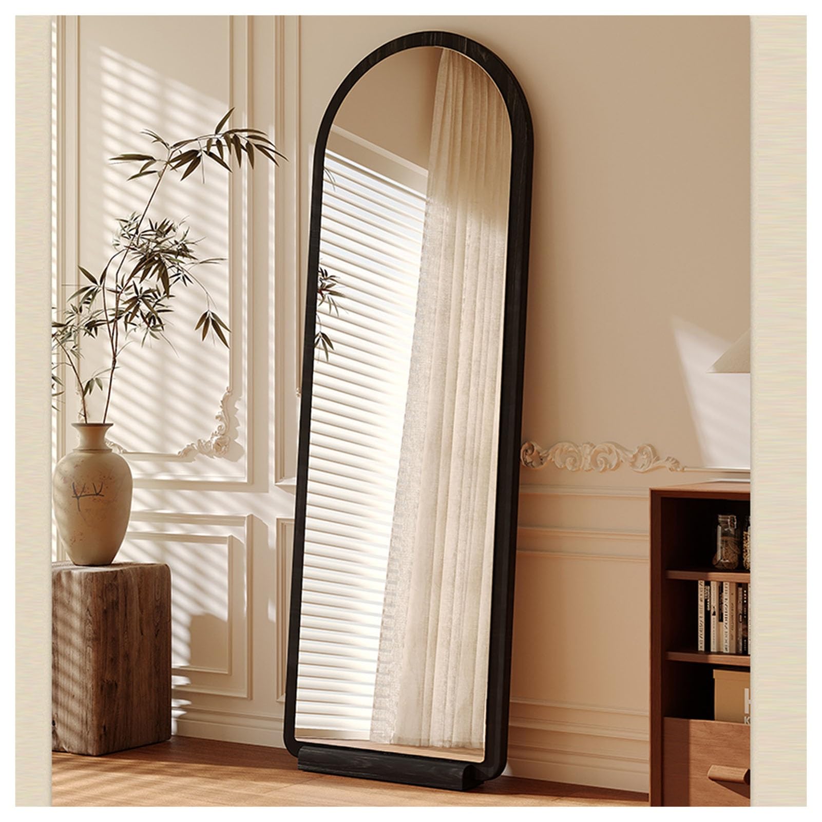 アーチ型全身鏡 ブロンズ Amazon.co.jp: 全身鏡、ベース付きフロアスタンドミラー、アーチ