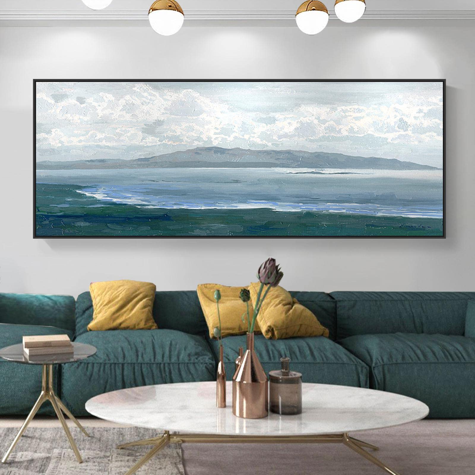 Jianghu Art Wandbild 80x155 Cm - Modernes Dekoratives Gemälde Mit Rahmen Für Flur & Wohnzimmer