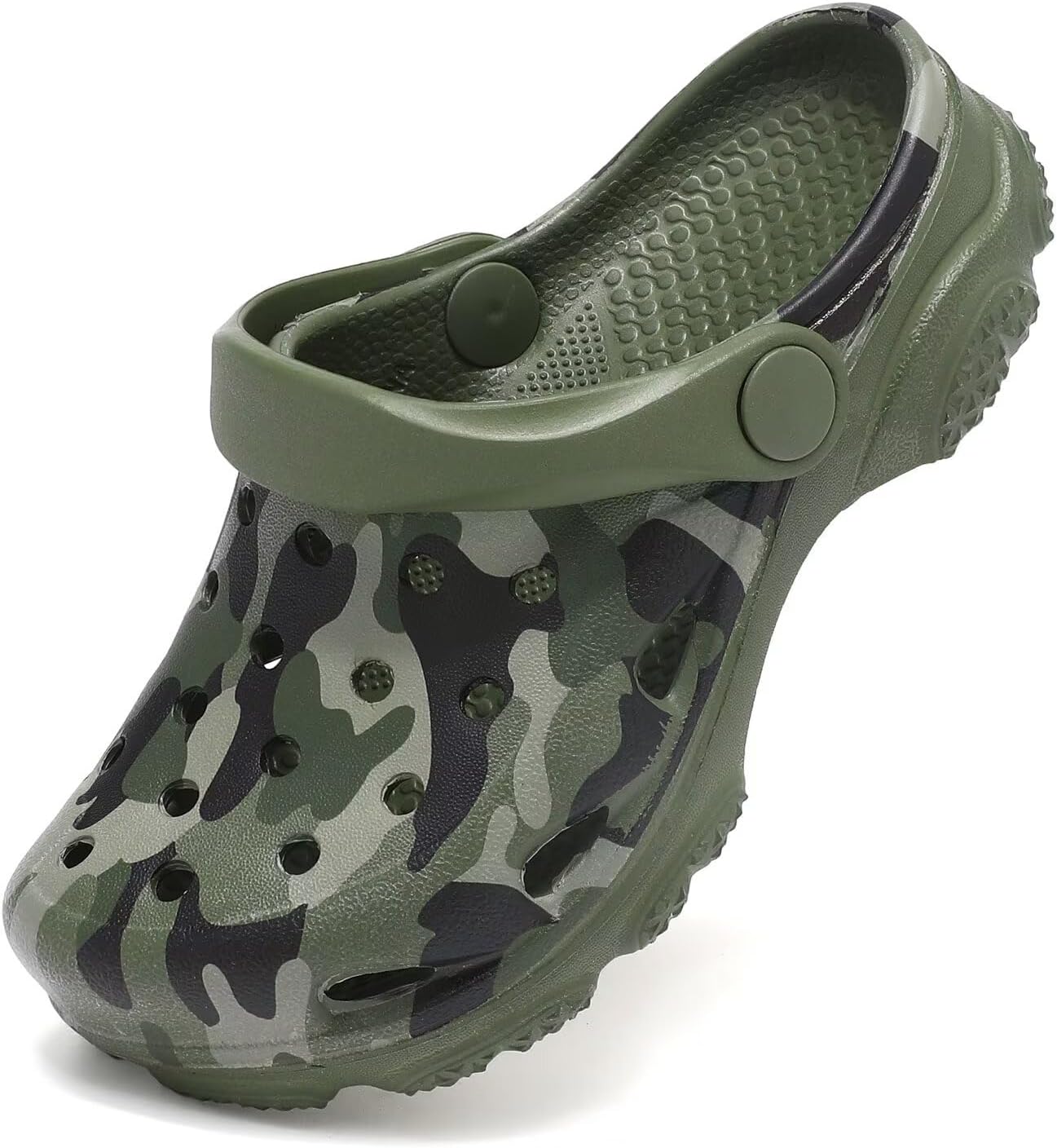 Cubufly Kids Camo Clogs Boys Girls Marbled Tie Dye Slides Sandals Toddler Pool Beach Water Shoes Slippers