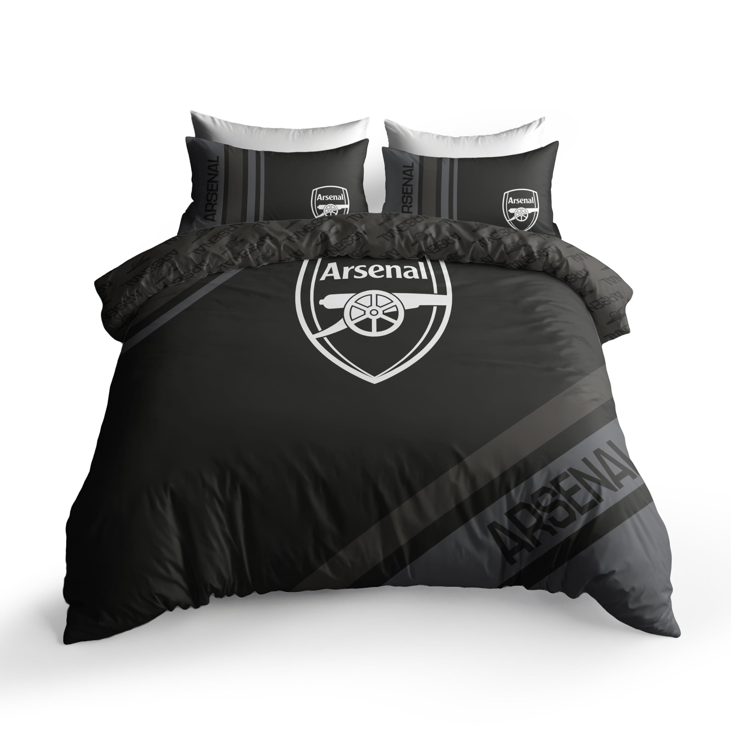 Arsenal FC Double Duvet Reversible Pillow Case Dark Rayz Gift Official Licensed