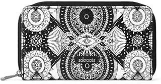 Women's Artist Circle Wallet (O/S, B&W Wanderlust)