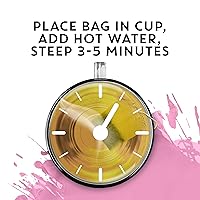 Vista 3 de Tazo Bolsas de té de manzanilla Calm para una deliciosa bebida de té relajante, té de hierbas sin cafeína, 20