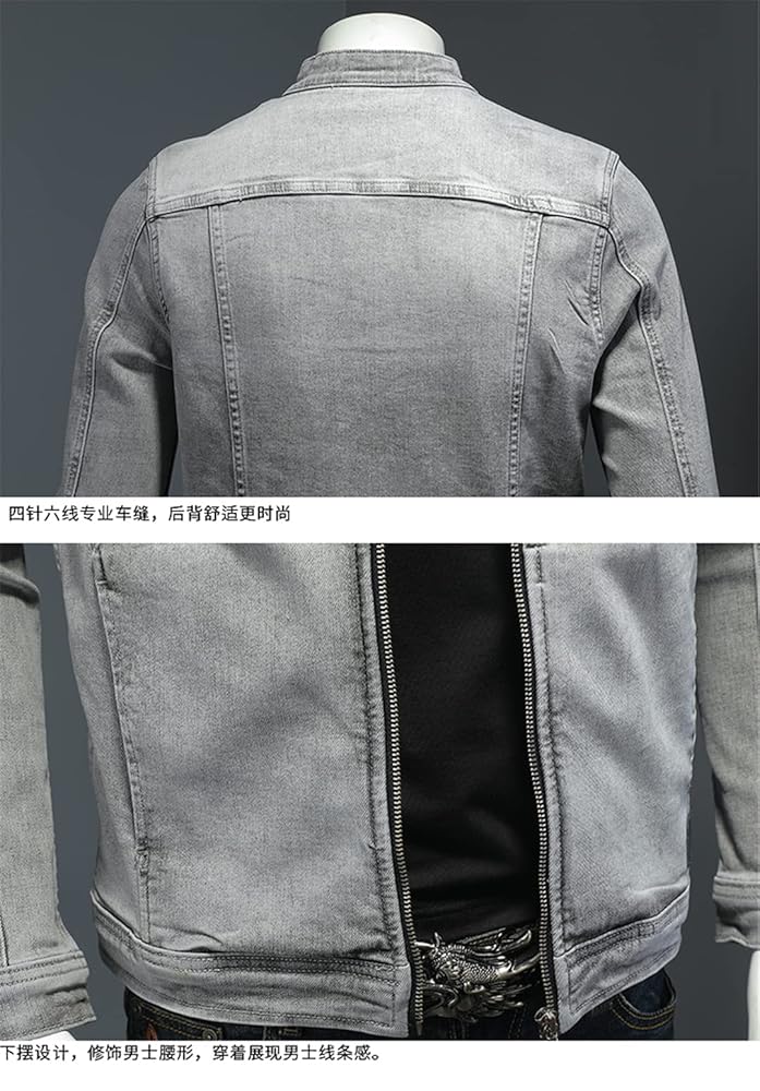 ジャケット・アウター andmary Zoey stand neck jacket gray Zoey stand neck jacket