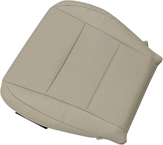 NLQR Front Driver Side Bottom Replacement Perforated Seat Cover Compatible with Lexus ES300h ES350 Hybrid Gas 2013 2014 2015 2016 2017 2018 Light Tan