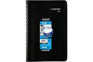 DayMinder Daily Appointment Book / Planner, January 2018 - December 2018, 4-7/8&quot;...