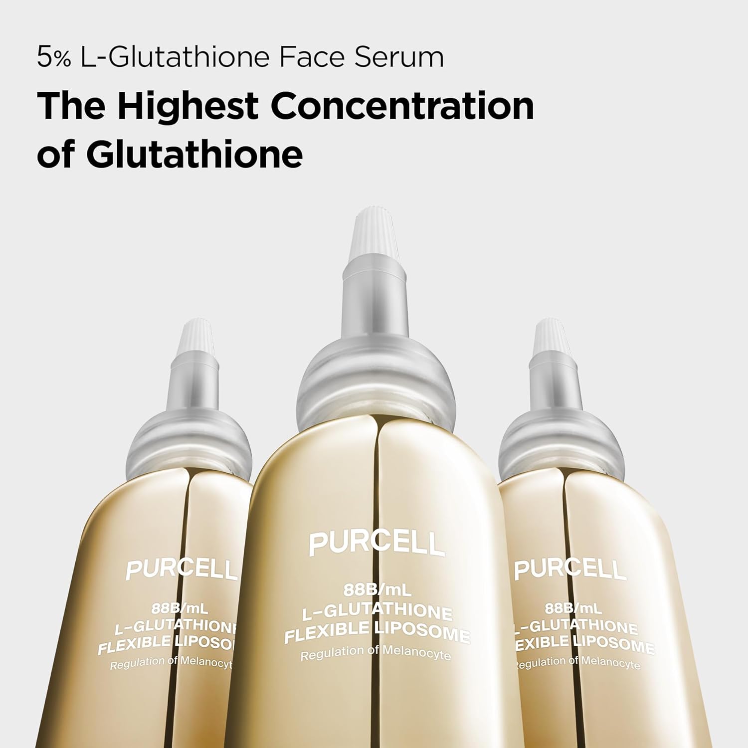 Glutathione 5% Face Serum with 1% Niacinamide & 1% Tranexamic Acid – Flexible Liposome Tone up Serum for Anti pigmentation & Hydration (1.85 fl oz / 55 ml)