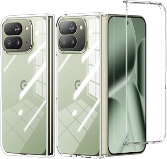 حافظة Foluu Clear لهاتف Google Pixel 10 Pro Fold، حافظة واقية من الصدمات ومقاومة للخدش لجهاز الكمبيوتر الصلب Slim Fit لهاتف Google Pixel 10 Pro Fold 2025