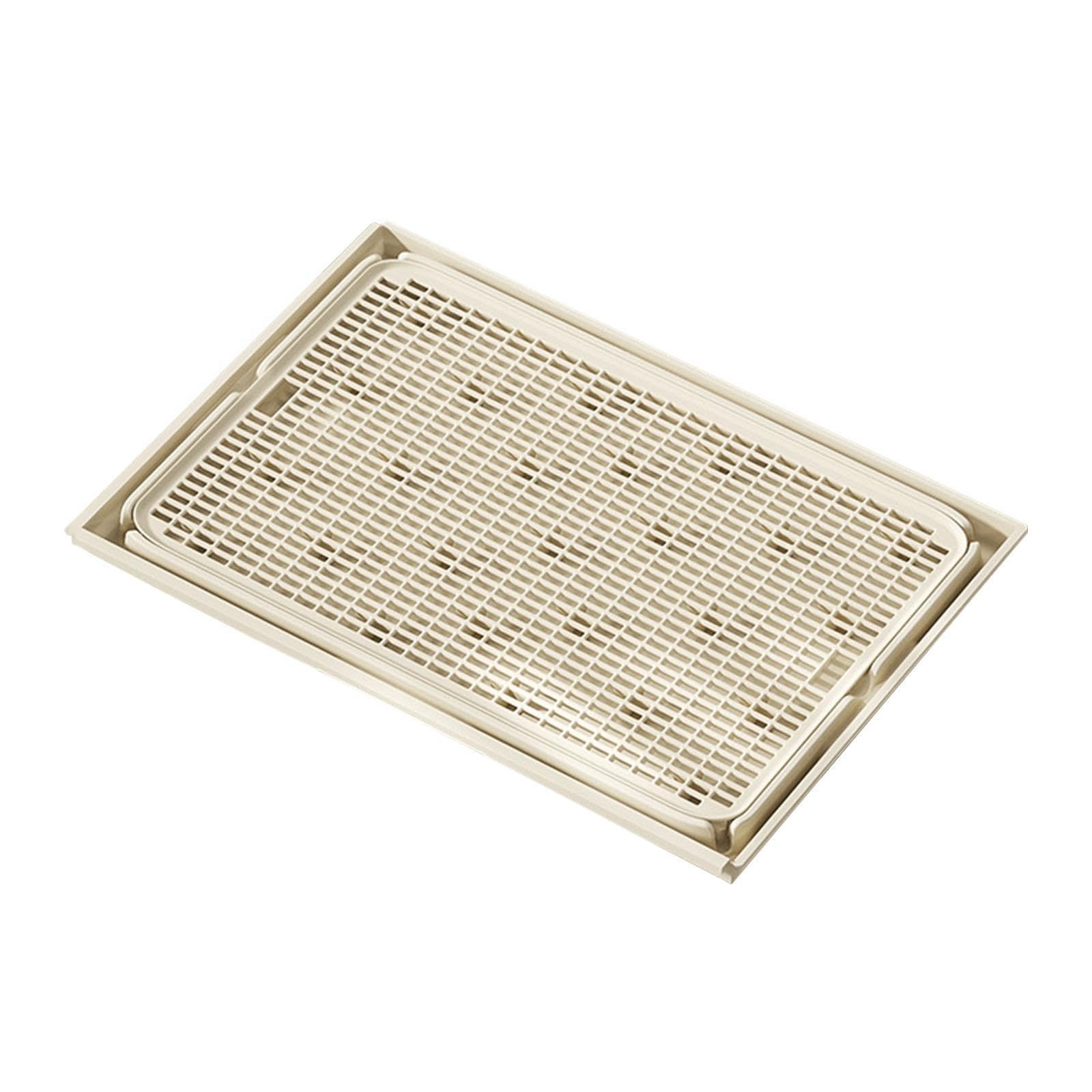 ALCXAZS Cat Litter Pad Easy Clean Non Slip Lightweight Trapping Mat Layer Waterproof Cats Keeping Clean Floors Trapping Mat Layer Kitty Litter Waterproof Cat, Coffee, 42x28.5x2cm