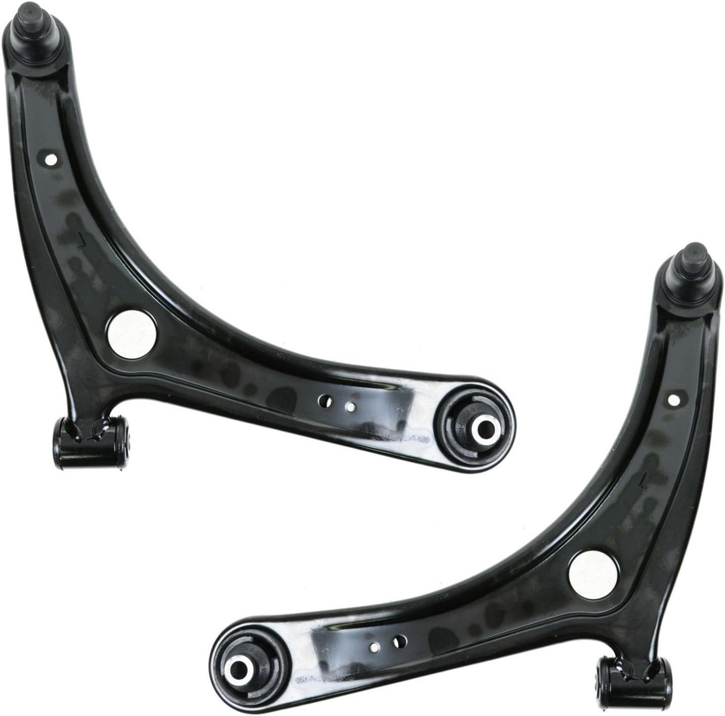 TRQ Front Lower Control Arm with Ball Joint Set Compatible with 2008-2017 Mitsubishi Lancer 2007-2019 Outlander 2011-2019 Outlander Sport MI4510102 MI4511102