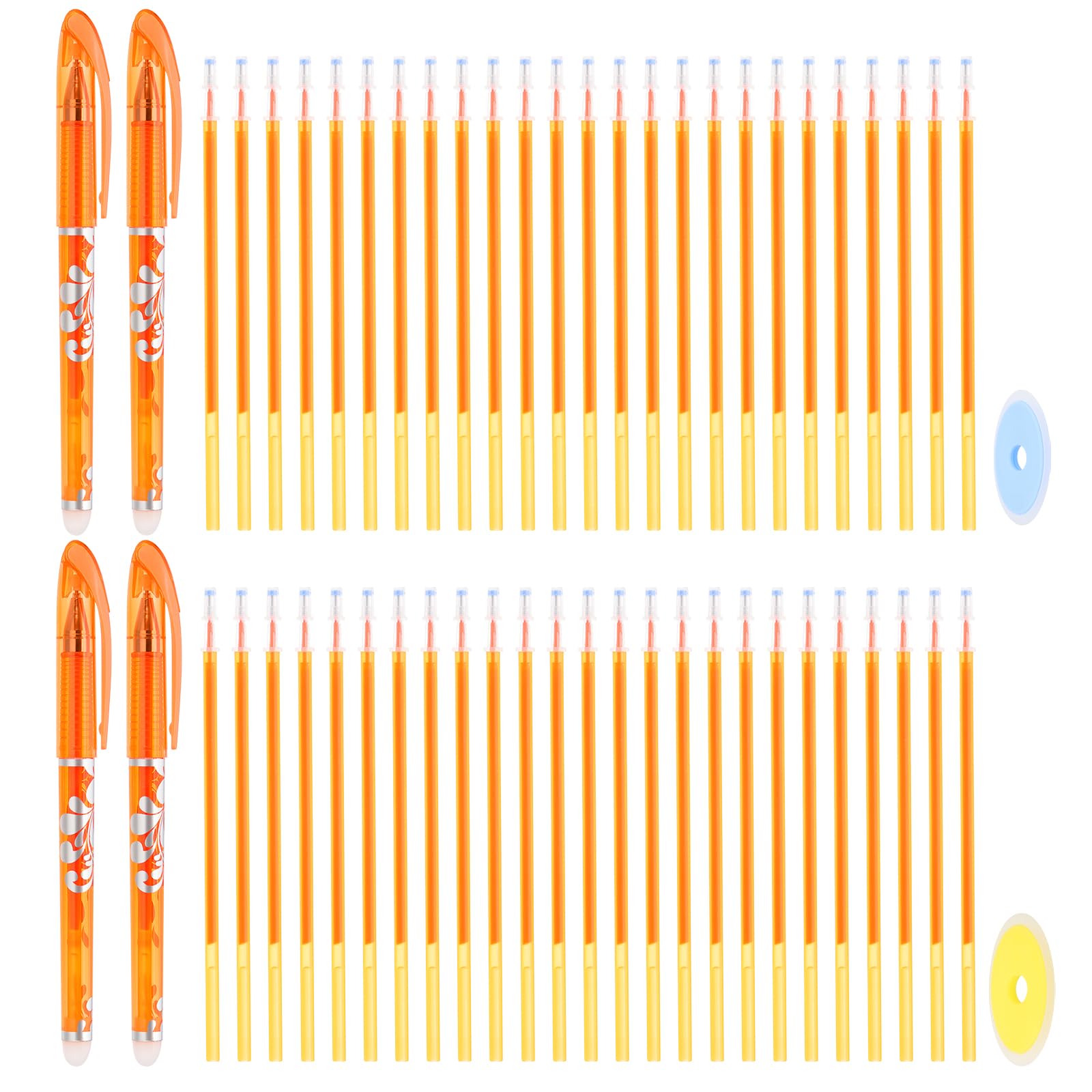 PATIKIL 4Pcs Erasable Gel Pens with 50 Refills & 2 Erasers