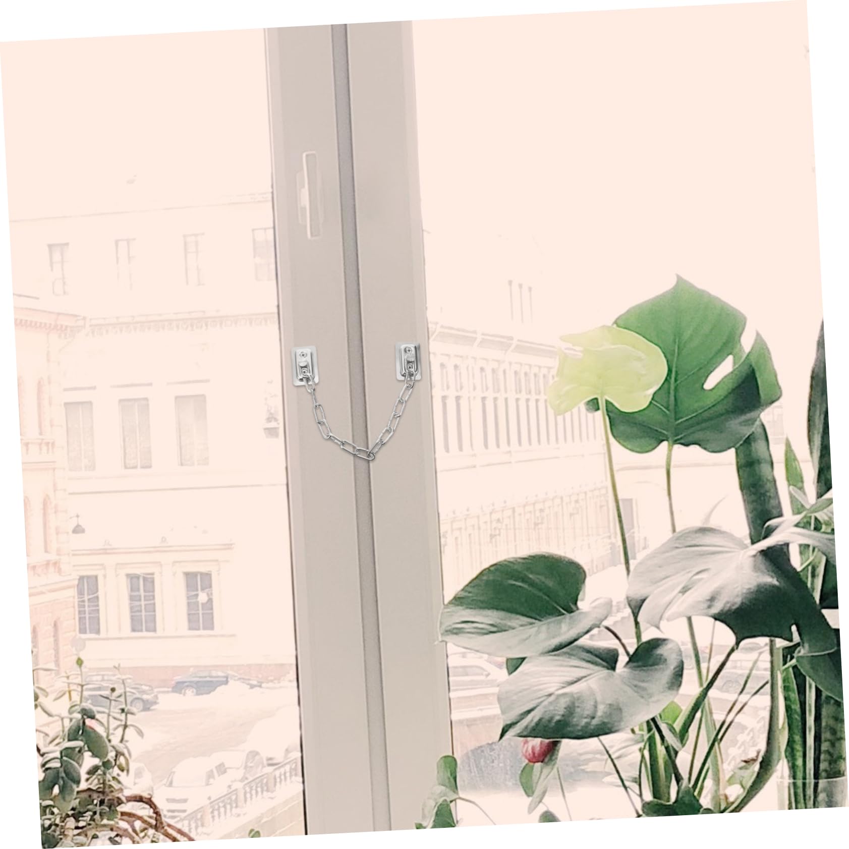 Artibetter 5pièces Serrure De Fenêtre à Chaîne Acier Inoxydable Pour De Porte Système De Sécurité Antivol Pour Animaux Installation Facile Et Adaptée à Diverses Ouvertures