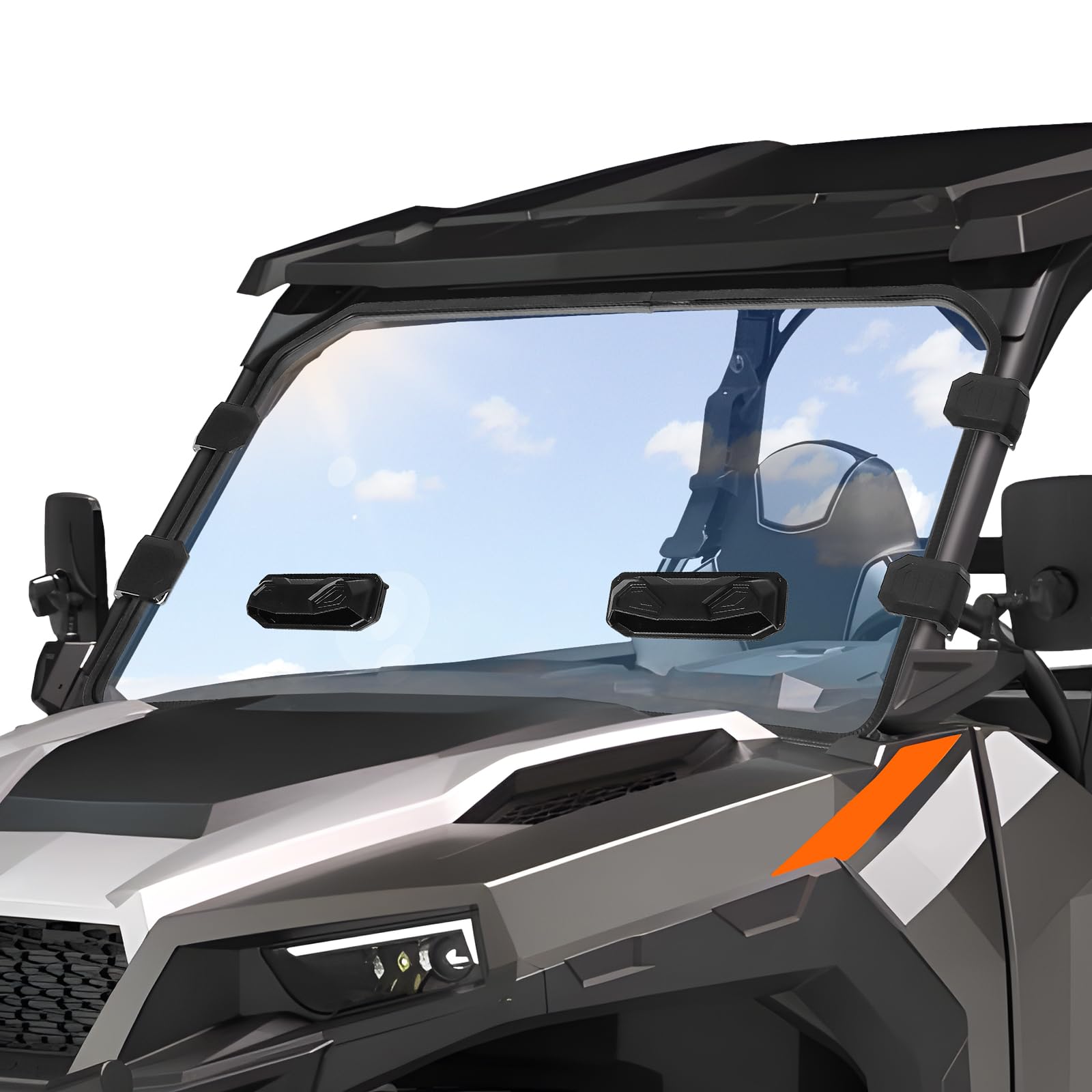 StarknightMT General 1000 Windshield Vented Full Front Window Compatible with Polaris General 1000/ 4 1000 /XP 1000 /XP 4 1000 2016-2025, Anti-Scratch Anti-UV Clear, General 1000 Accessories