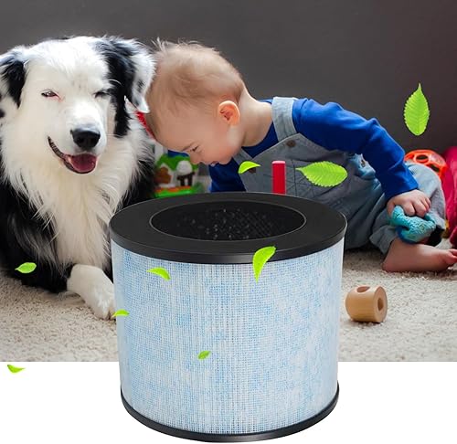 Miniatura 7 de HIFROM Paquete de 2 filtros de repuesto MK01, filtro de repuesto MK06 H13 True HEPA compatible con Aroeve MK01 MK06 MG01JH, Kloudi DH-JH01, Intelabe