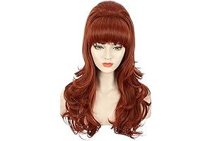 Adult Women Long Wavy Ginger Auburn Ted Bundy Costume Wig Big Red...