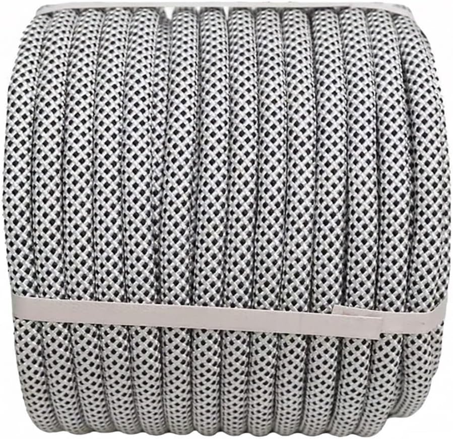 10/12 MM Thickness 3.9-39.4 Feet Long Braided Polyester Arborist Rope, 5511/7054 LBS Breaking Strength Bull Rope for Tree Work Truck Securing Swing Logging Boat(10mmx10m)