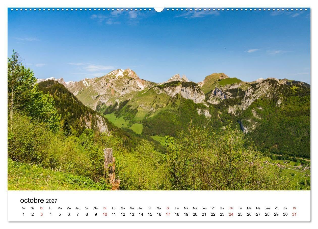 Randonnées en Suisse alpages valaisans (Calendrier mural haut de gamme 2027 DIN A2 vertical), CALVENDO calendrier mensuel: Paysages bucoliques de la montagne suisse