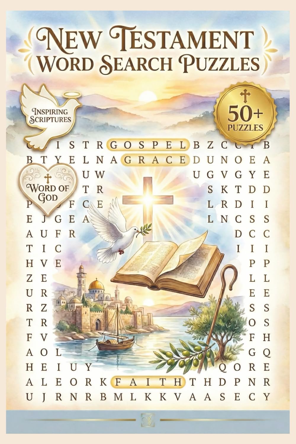 New Testament Word Search Book: 55 Puzzles Celebrating Jesus, Apostles, Miracles, Parables & Revelation: 495 Unique Biblical Terms for All Ages - ... Bible Study Groups & Scripture Enthusiasts