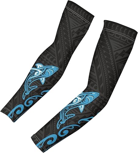 Vista 70 de CLOHOMIN Mangas para brazos, protección solar, mangas de compresión, cubierta de tatuaje para mujeres y hombres, manga deportiva atlética refrescante