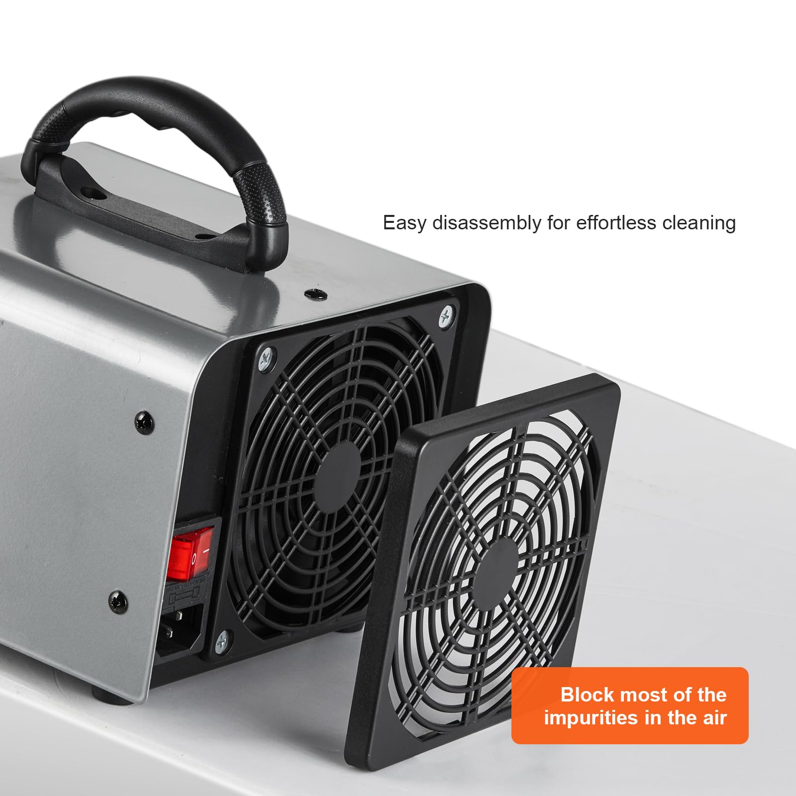 VEVOR Générateur d'Ozone Purificateur d'Air 36000 mg/h Générateur O3 pour Éliminer les Odeurs Commercial Industriel 115 W Grande Capacité Minuterie 0-120 min pour Chambres Voitures Animaux Domestiques